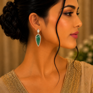 Geometric Crystal Drop Earrings
