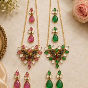 Butterfly Stone Necklace Set