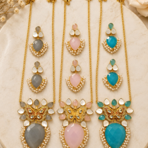 Butterfly Pearl Necklace Set